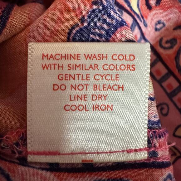 Josie NATORI‎ Pink Multi Hollywood Boho Wrap/Robe Size M Kimono Sleeves - Picture 5 of 9